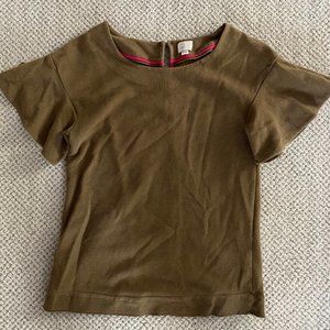 Anthropologie Postcard Brand Olive Green Shirt
